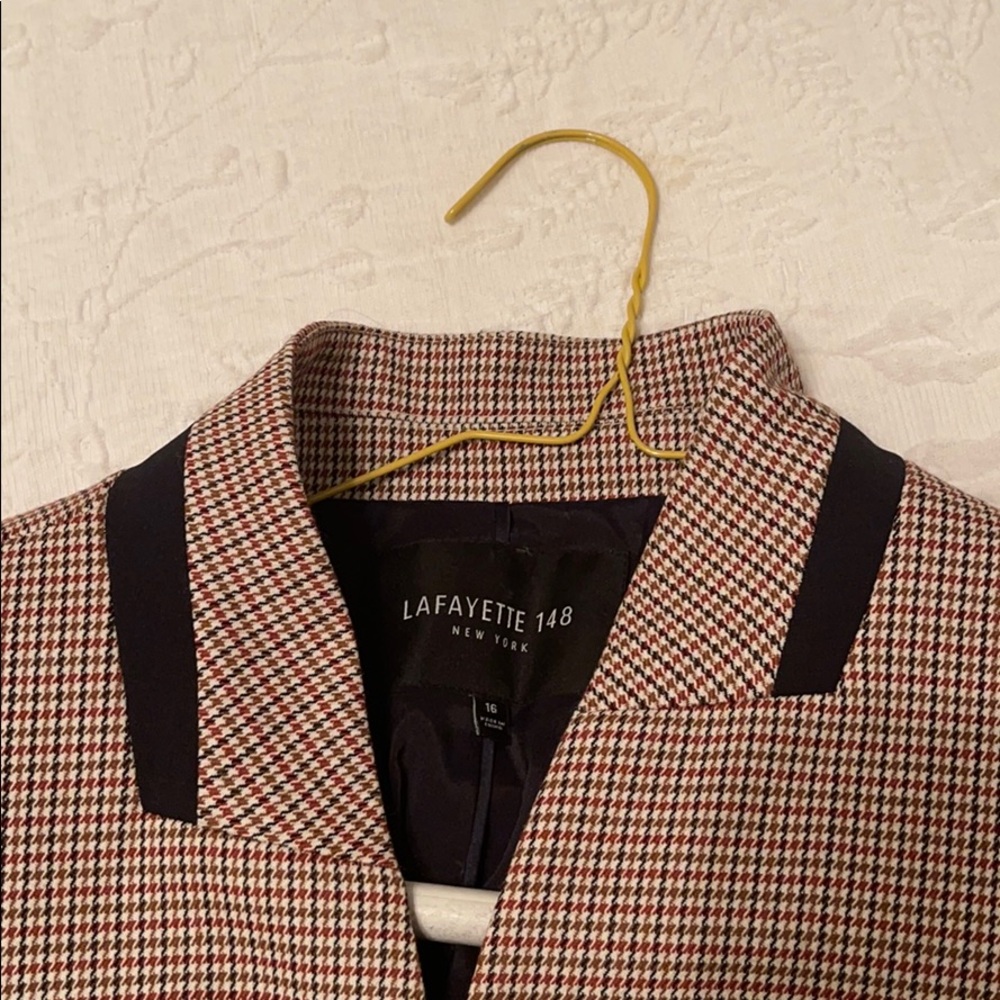 Tiny Checker Design Jacket. Matching Pants - image 4